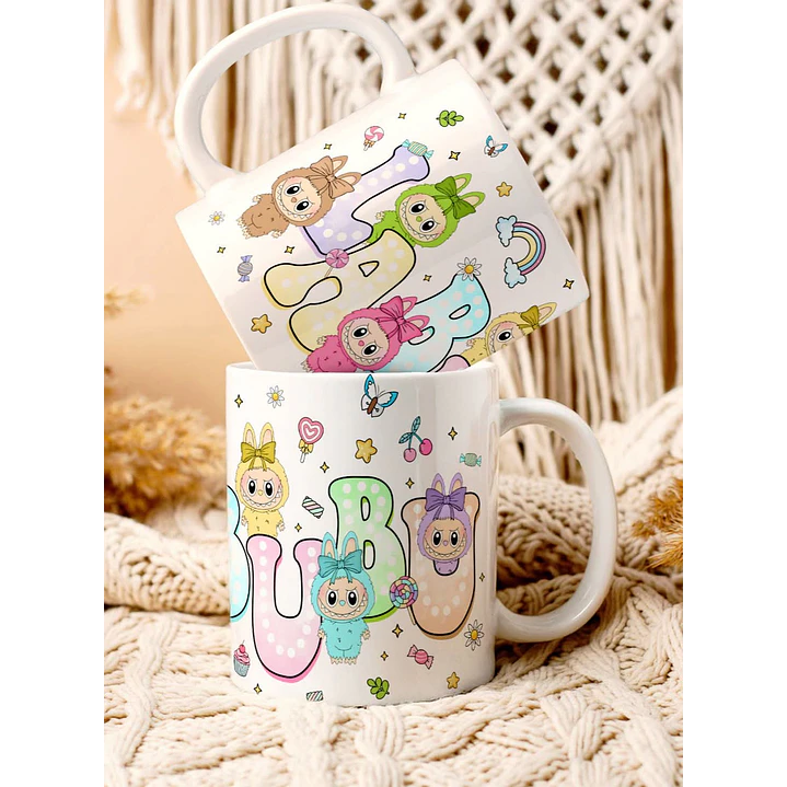 4 Artes para Caneca e Camisa Labubu Arquivo em Png 1