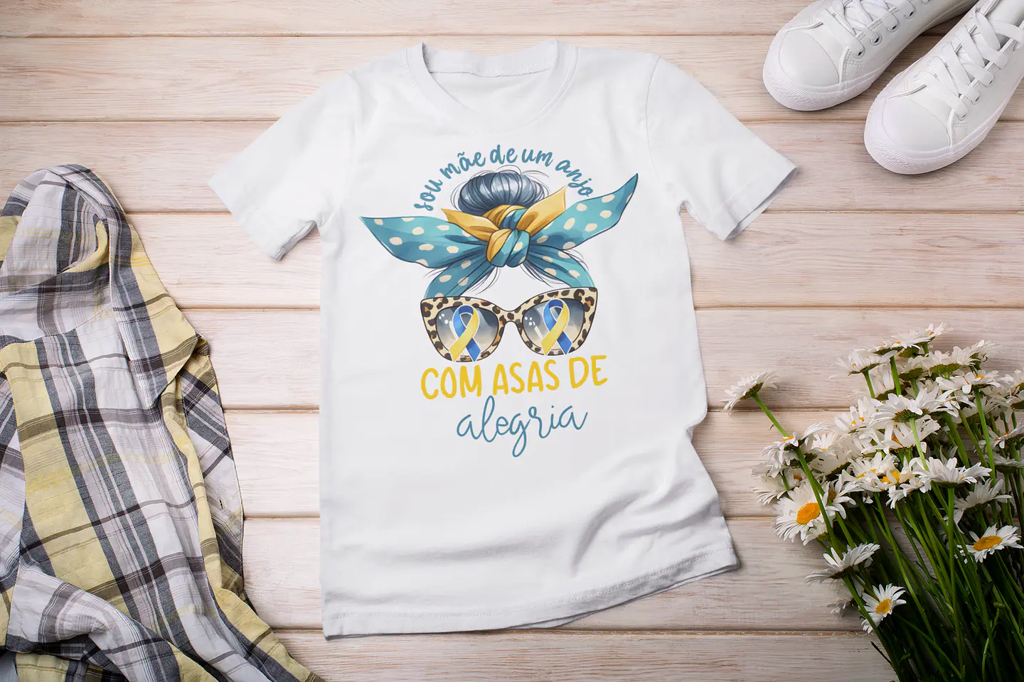 7 Artes Camisa Síndrome de Down Arquivo Editável  6
