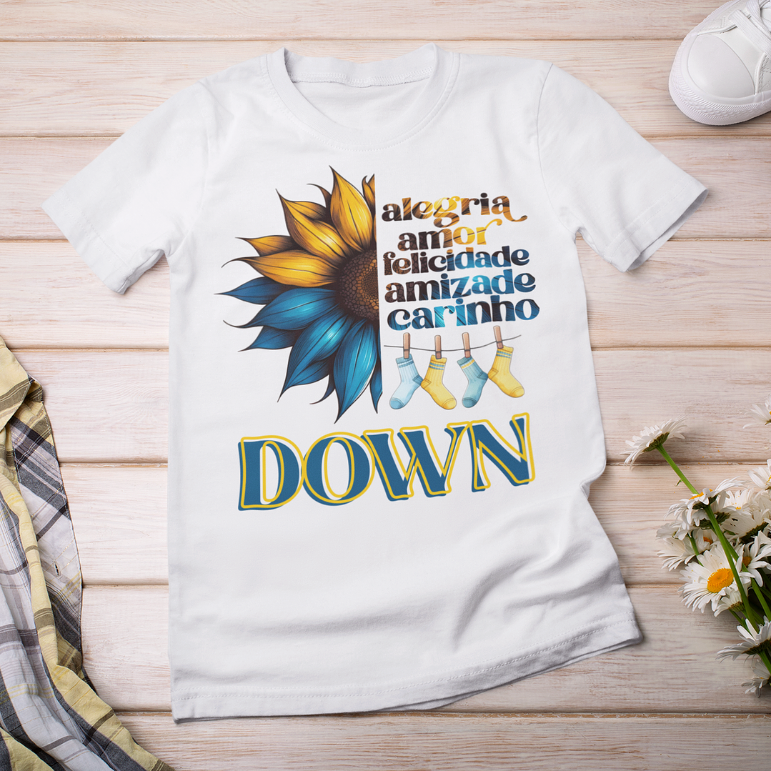 7 Artes Camisa Síndrome de Down Arquivo Editável  7