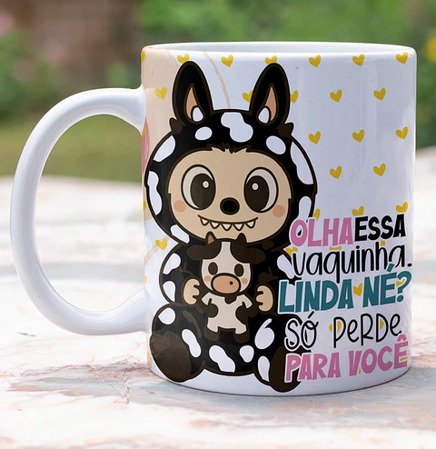 8 Artes para Caneca Labubu Frases Sarcásticas Arquivo Editável 