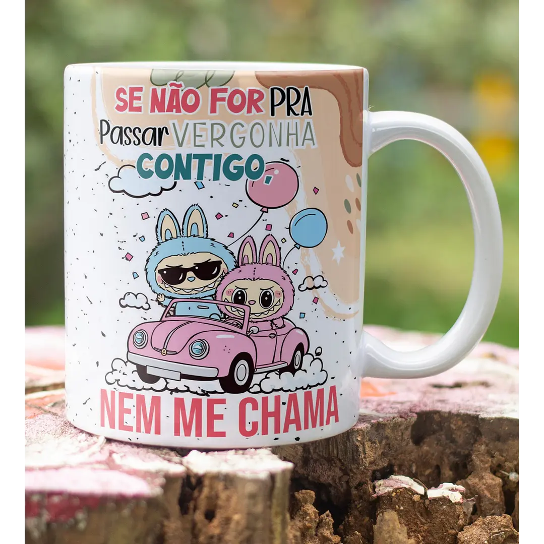 8 Artes para Caneca Labubu Frases Sarcásticas Arquivo Editável  5