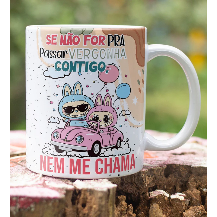 8 Artes para Caneca Labubu Frases Sarcásticas Arquivo Editável  5
