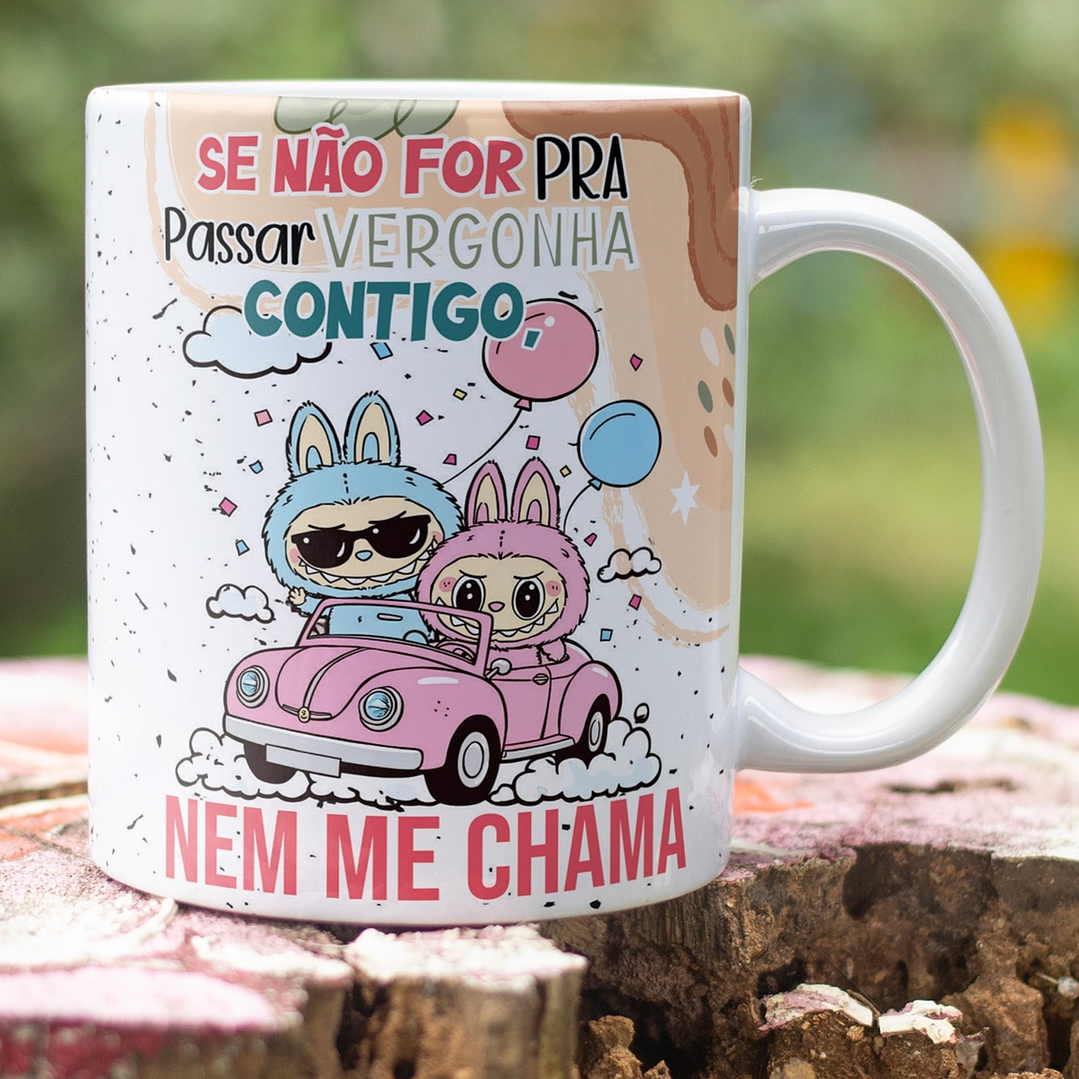 8 Artes para Caneca Labubu Frases Sarcásticas Arquivo Editável  5