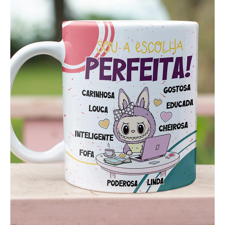 8 Artes para Caneca Labubu Frases Sarcásticas Arquivo Editável  7