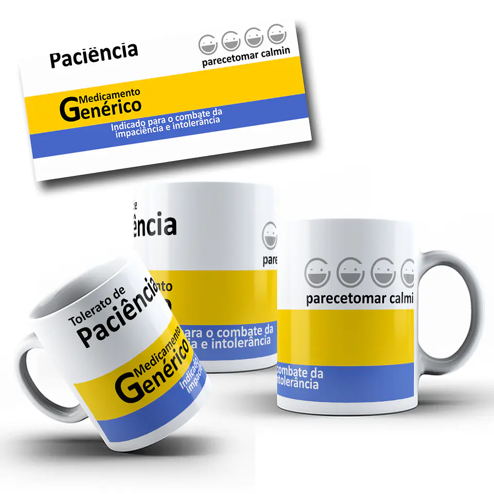 8 Artes para Caneca Medicamentos Frases engraçadas Arquivo Editável  2