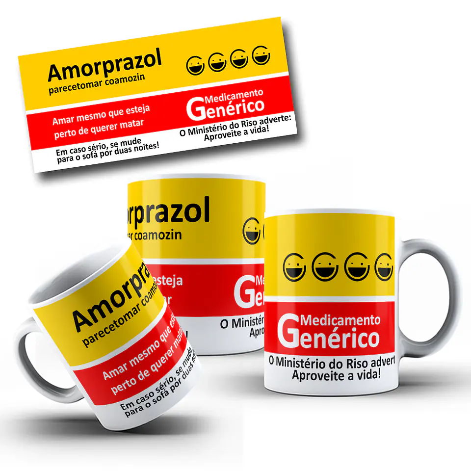 8 Artes para Caneca Medicamentos Frases engraçadas Arquivo Editável  7