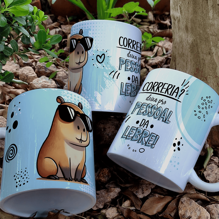 9 Artes para Caneca Frases Capivara Arquivo Editável 6