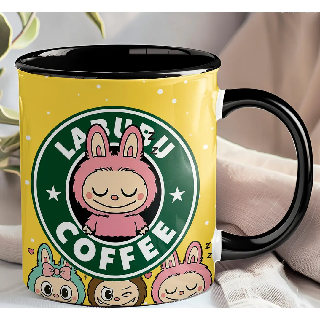 10 Artes para Caneca Labubu Starbucks Arquivo Editável  3