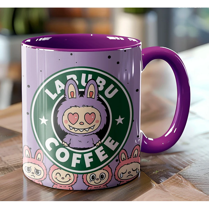 10 Artes para Caneca Labubu Starbucks Arquivo Editável  5