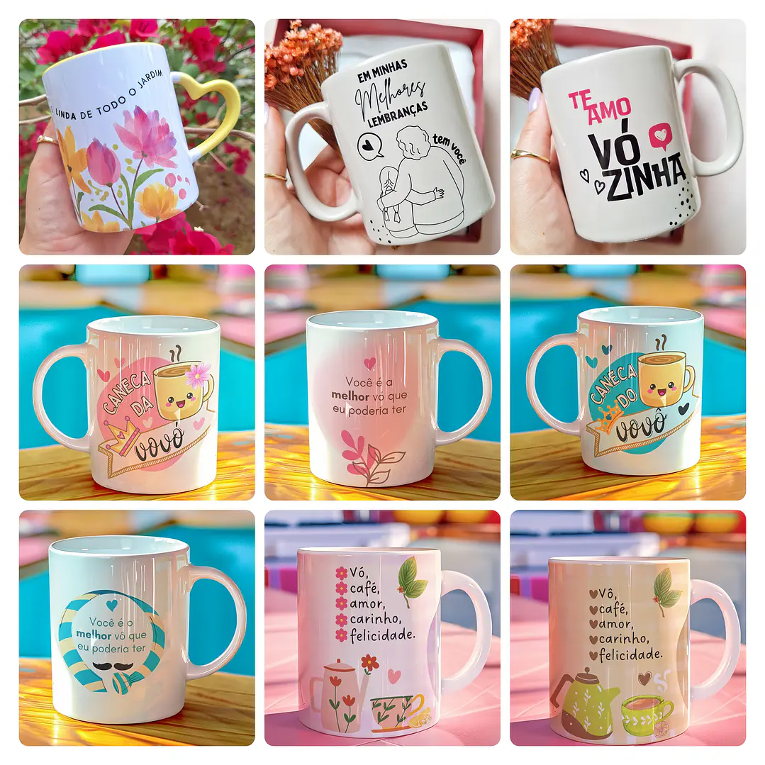 11 Artes para Caneca Dia dos Avos Arquivo em Png  1