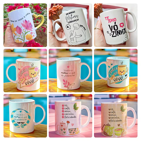 11 Artes para Caneca Dia dos Avos Arquivo em Png 
