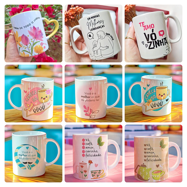 11 Artes para Caneca Dia dos Avos Arquivo em Png  1
