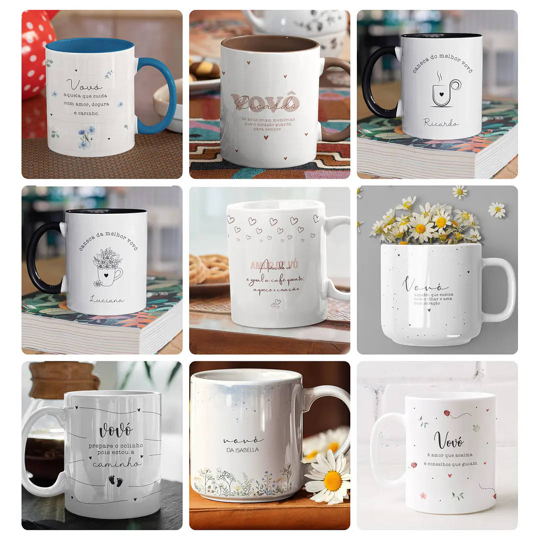 23 Artes para Caneca  Dia dos avós Arquivo em Png 1