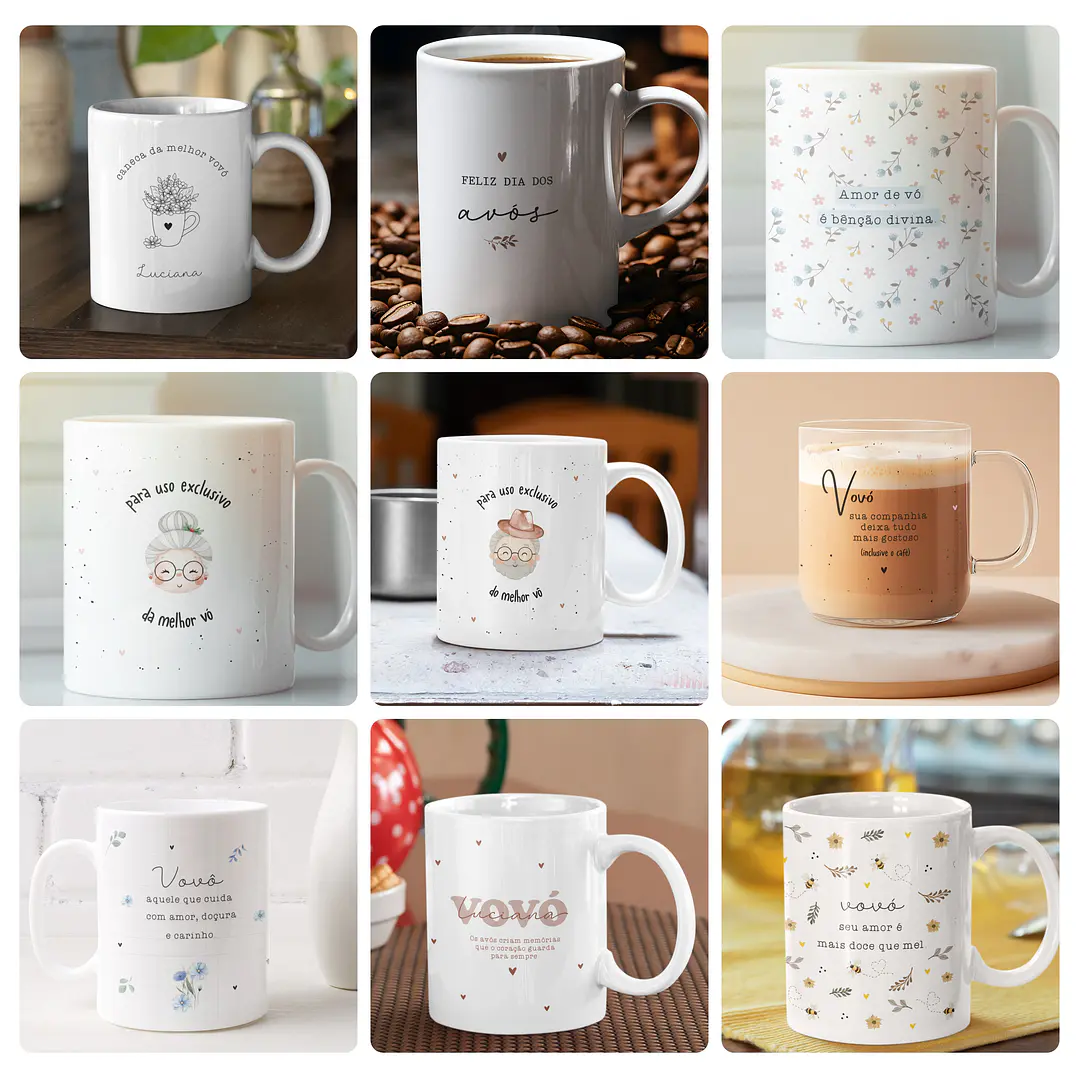 23 Artes para Caneca  Dia dos avós Arquivo em Png 2