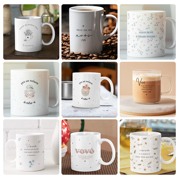 23 Artes para Caneca  Dia dos avós Arquivo em Png 2