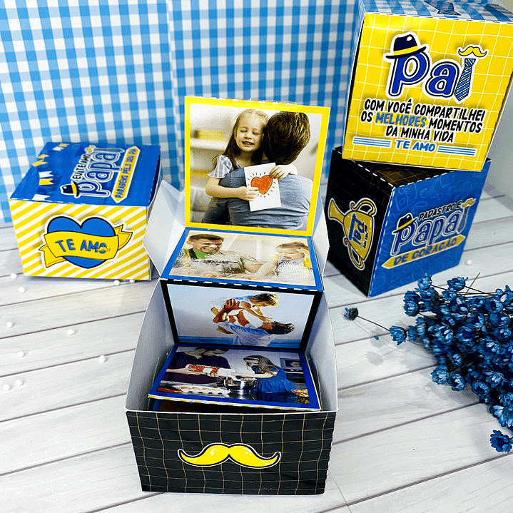 Caixinha de Lembranças  Dia dos Pais Arquivo de Corte em Studio para Baixar 1