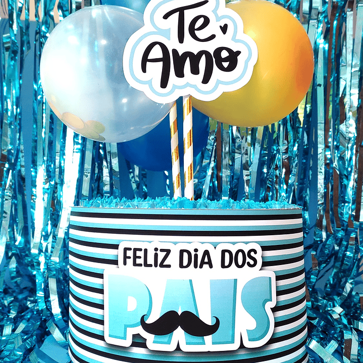 Cinta e Topo de Bolo  Dia dos Pais Arquivo de Corte em PDF e Png para Baixar 1