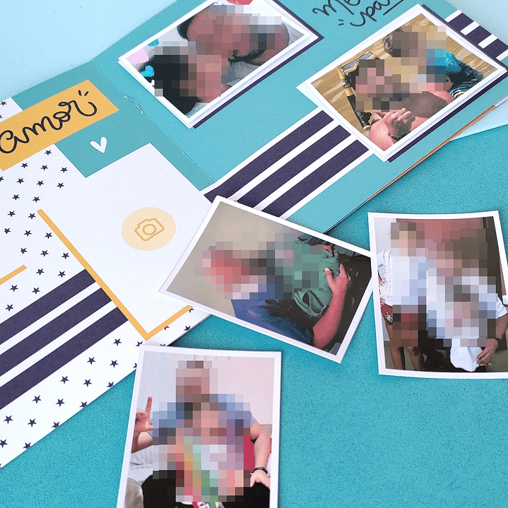 Mini Album Dia dos Pais Arquivo de Corte em PDF e Png para Baixar 1