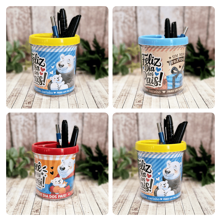 Porta lapis acrilico Dia dos Pais Arquivo de Corte em PDF e Png para Baixar 1