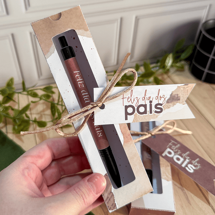 Caneta com caixa Dia dos Pais Arquivo de Corte em PDF e Png para Baixar 3