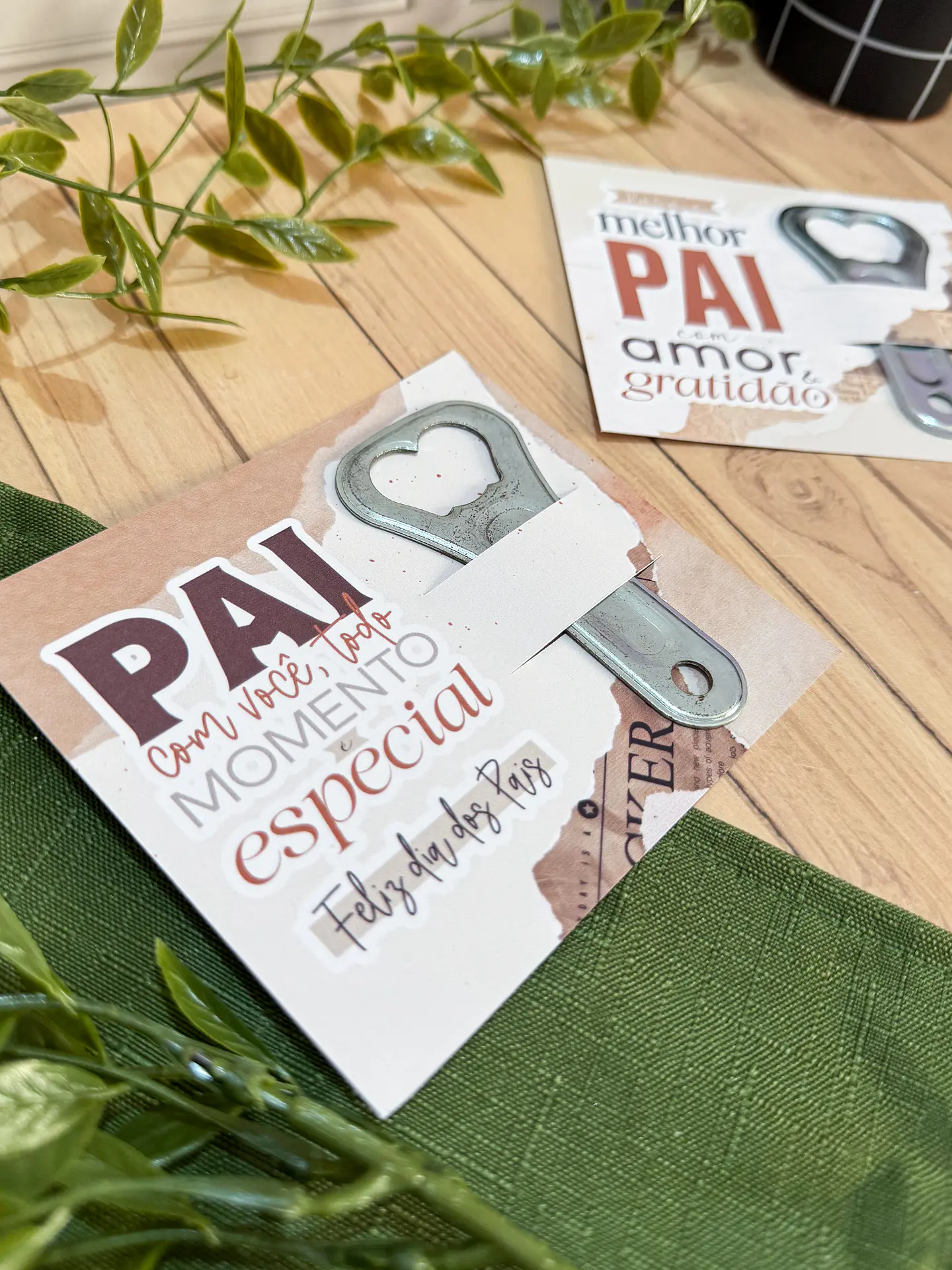 Card para abridor de garrafa Dia dos Pais Arquivo de Corte em PDF e Png para Baixar 2