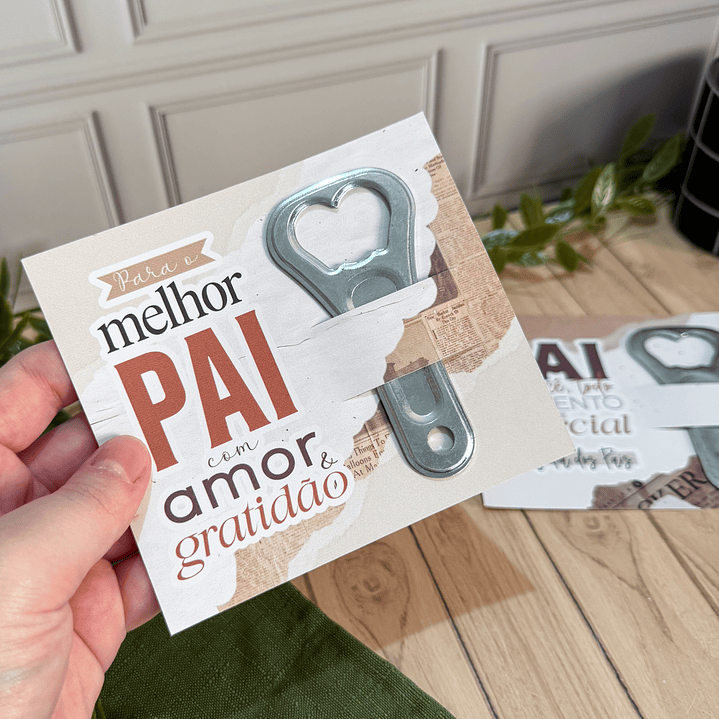 Card para abridor de garrafa Dia dos Pais Arquivo de Corte em PDF e Png para Baixar 3