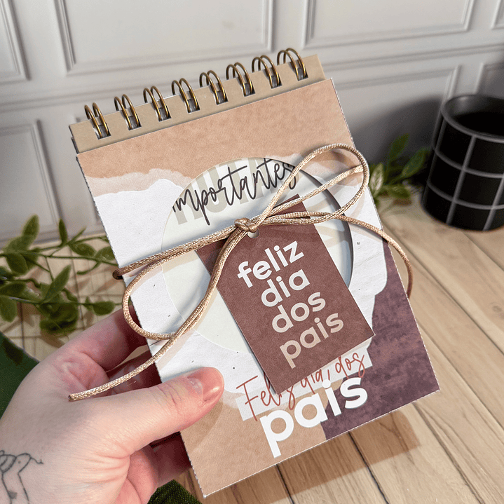 Bloquinho de anotações Dia dos Pais Arquivo de Corte em PDF e Png para Baixar 3