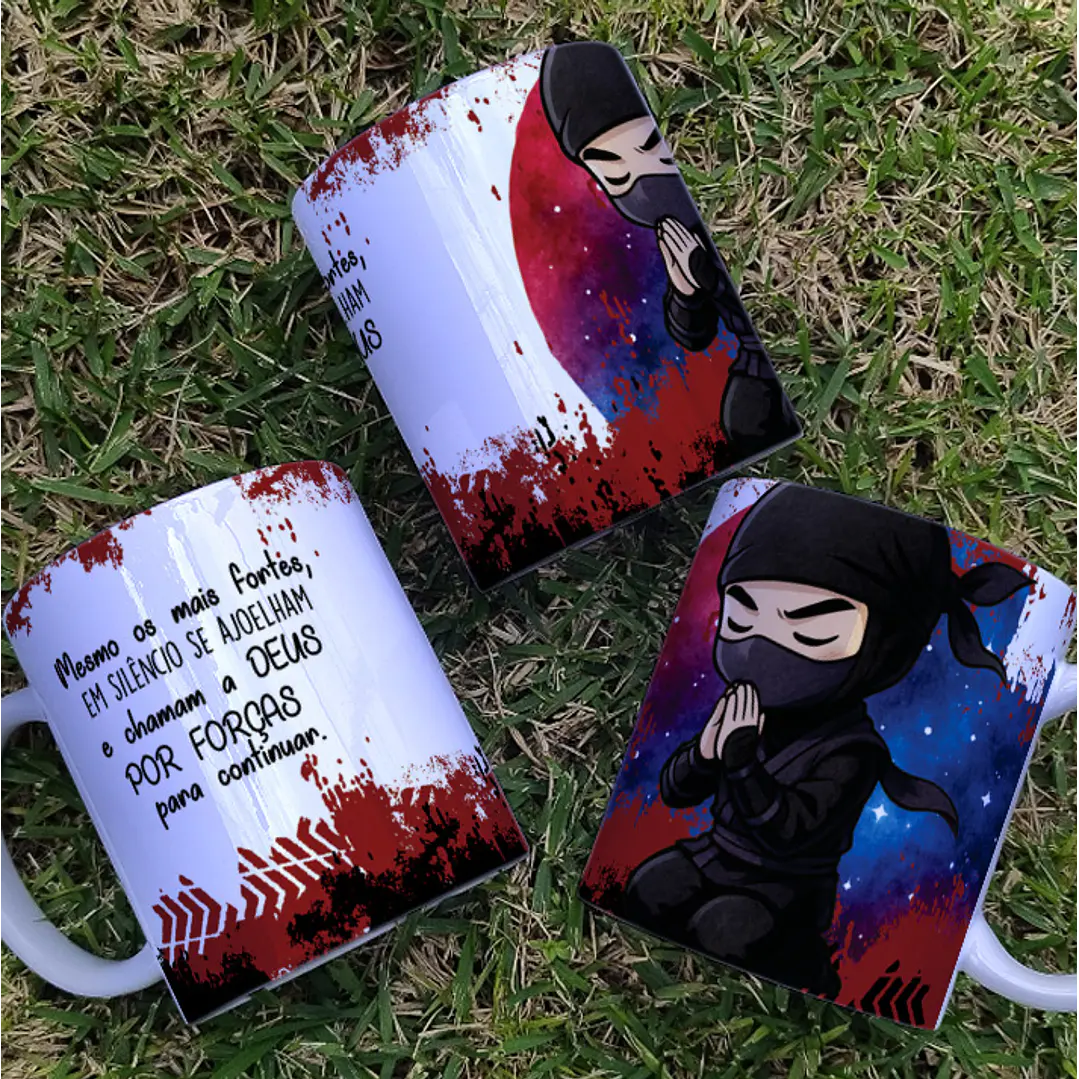 4 Artes para Caneca Religiosa Força Que Vem do Alto Arquivo Editável  1