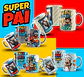 106 Artes para Caneca, azulejo, almofada, e Camisa Dia dos Pais Cartoon + Kit Digital em Jpg - thumbnail 2