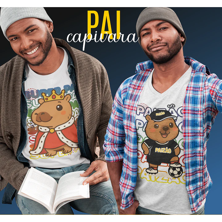 10 Artes para Camisa Dia dos Pais  Capivara Arquivo em Png 3