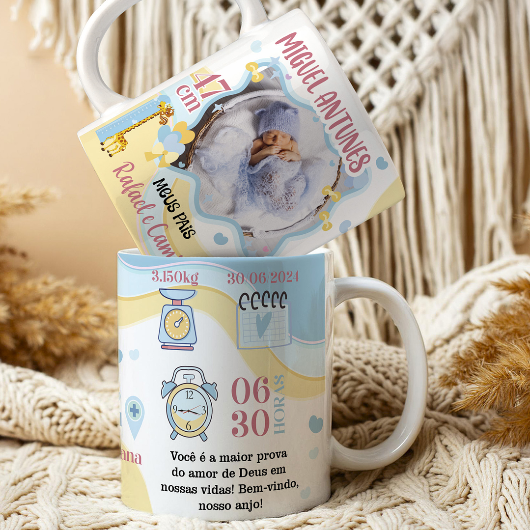 10 Artes para Caneca Nascimento Arquivo Editável  1