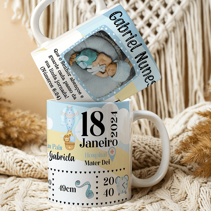 10 Artes para Caneca Nascimento Arquivo Editável  3