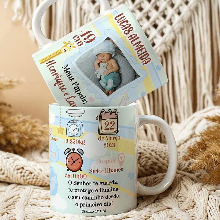 10 Artes para Caneca Nascimento Arquivo Editável  4