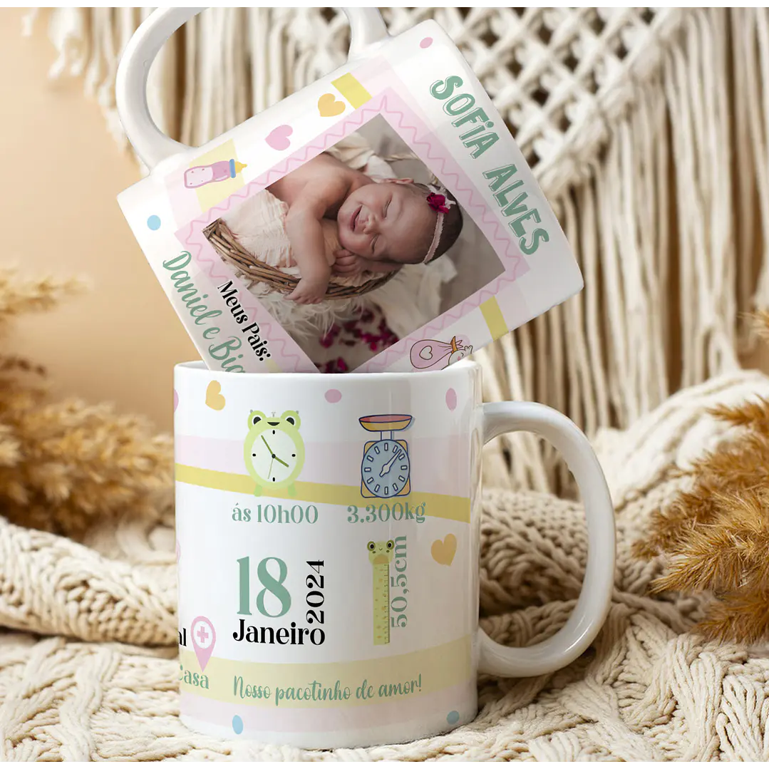 10 Artes para Caneca Nascimento Arquivo Editável  5