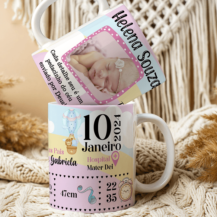 10 Artes para Caneca Nascimento Arquivo Editável  9