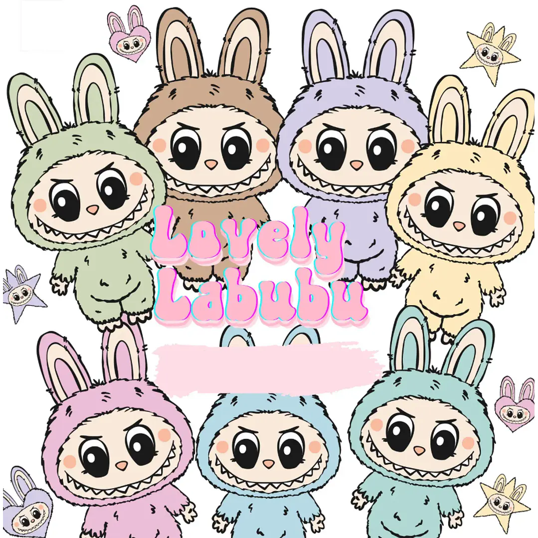 Kit Digital Labubu em Png  1