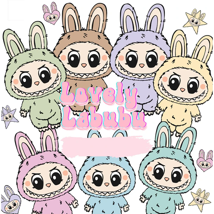 Kit Digital Labubu em Png  1