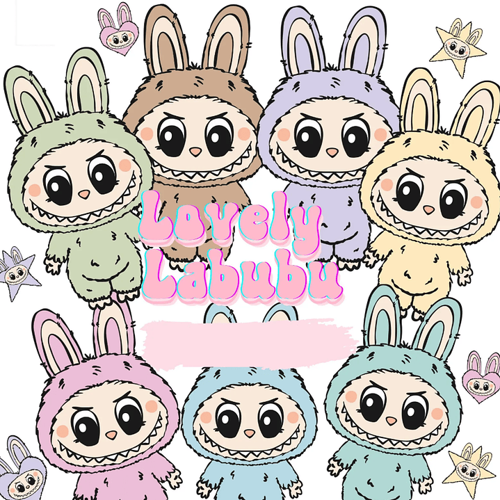 Kit Digital Labubu em Png  1