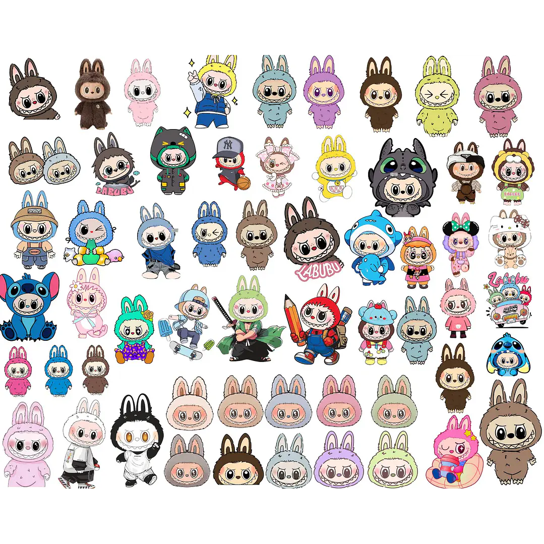 Kit Digital Labubu em Png 1