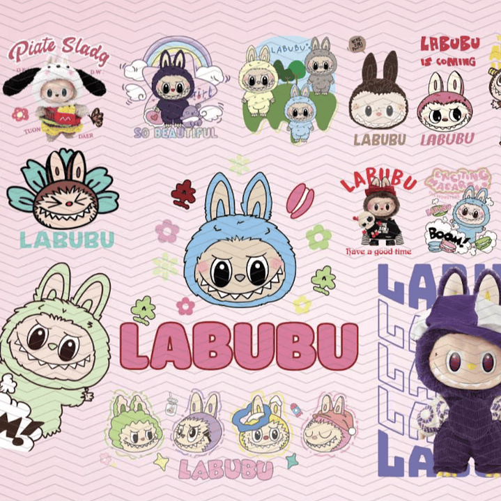 Kit Digital Labubu em Png 2
