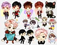 Kit Digital Bts Aquarela em Png - Miniatura 2