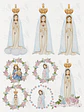 Kit Digital Virgem Maria, Fátima Maria Auxiliadora em Png - thumbnail 4