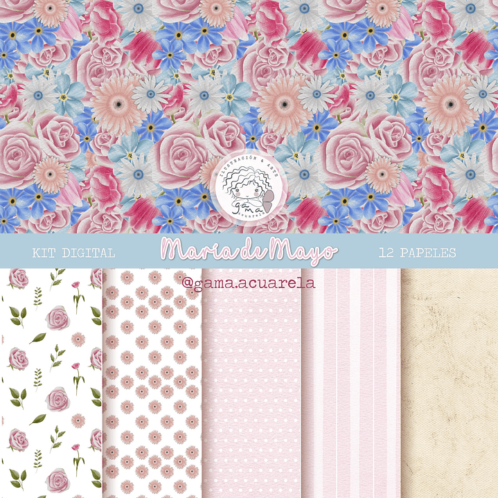 Kit Digital Virgem Maria, Fátima Maria Auxiliadora em Png 7