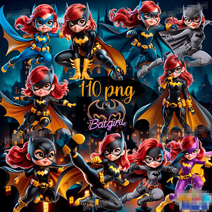 Kit Digital BatGirl em Png