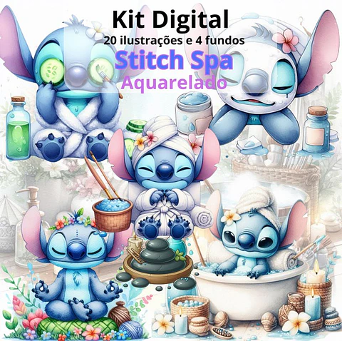 Kit Digital Stitch Spa em Png