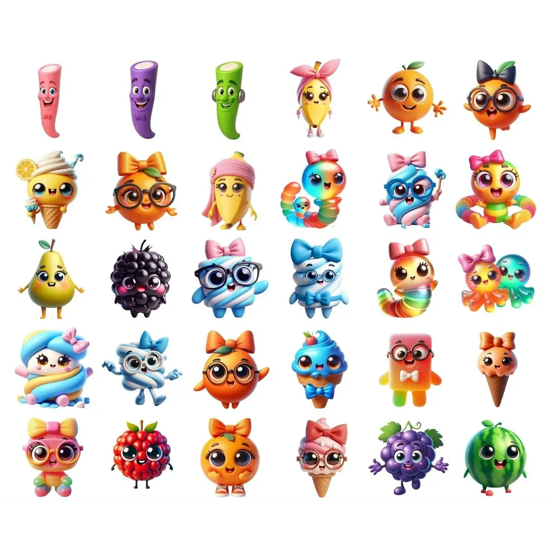 Kit Digital Sweet Candy em Png  3