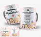 2 Artes para Caneca Padrinhos de Batismo Safari Dindo e Dinda Arquivo Editável  - thumbnail 1