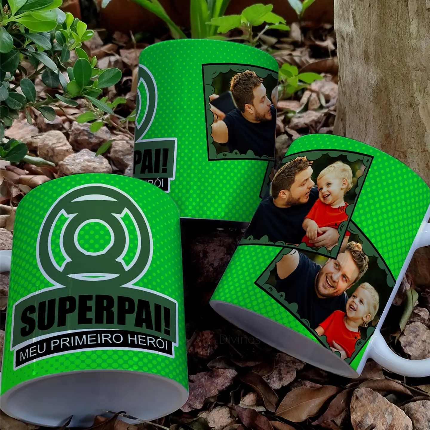 8 Artes para Caneca Dia dos Pais Heróis Arquivo Editável  6