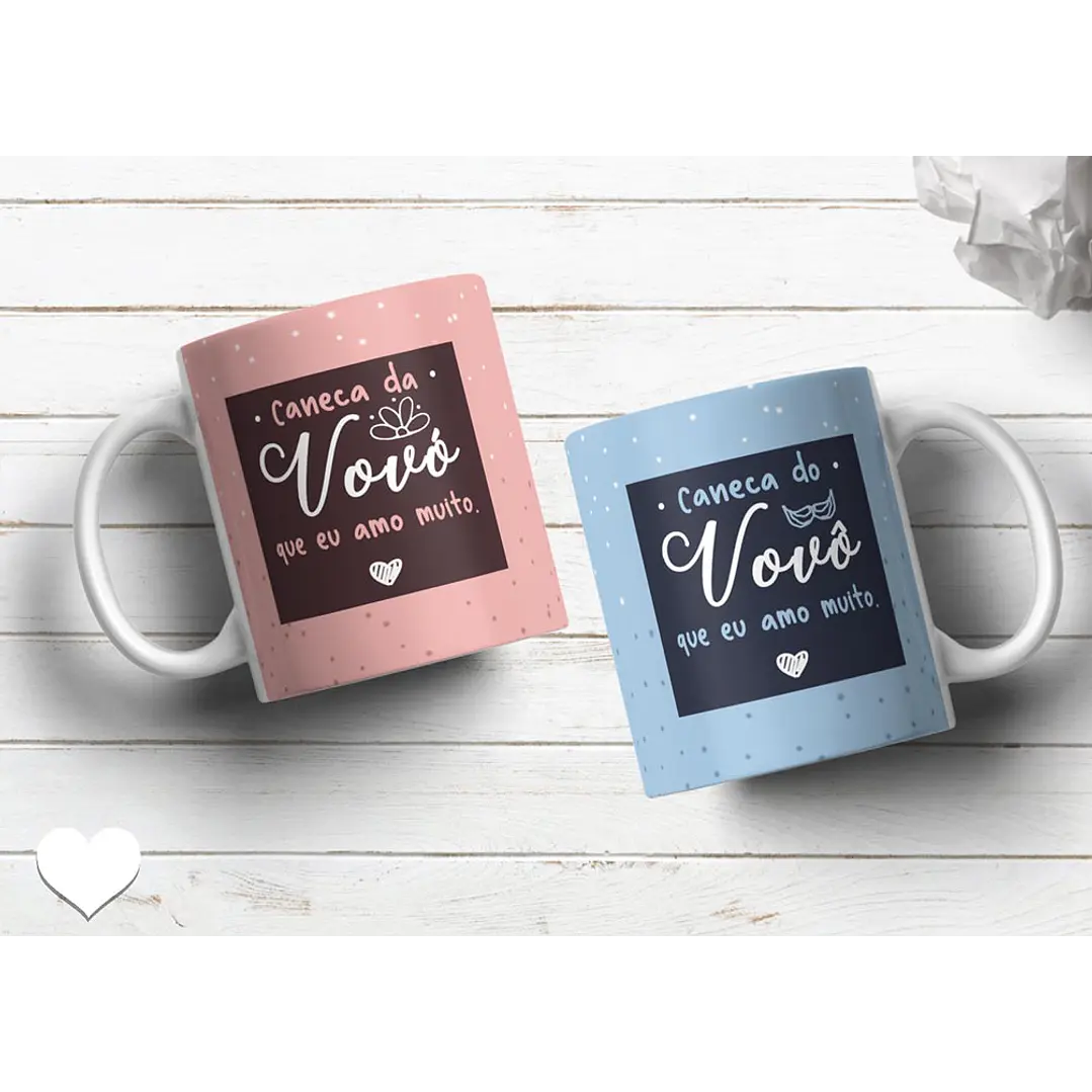 16 Artes para Caneca Dia dos Avós Arquivo em Png  2