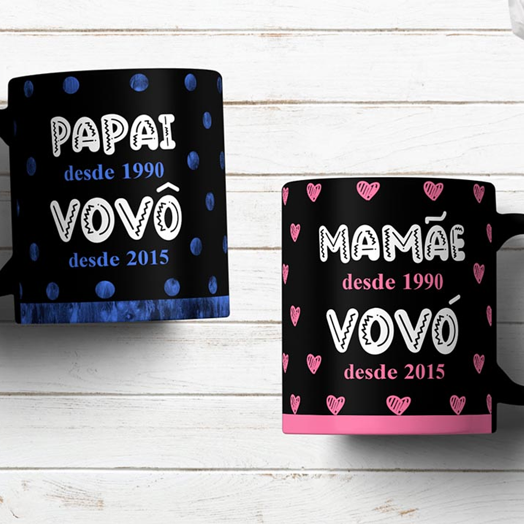 16 Artes para Caneca Dia dos Avós Arquivo em Png  8